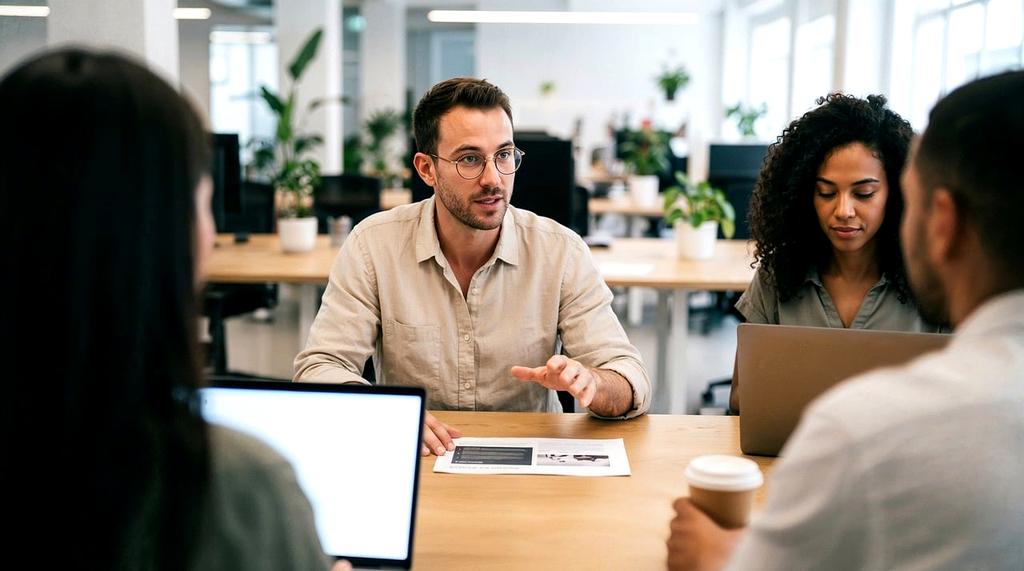 Collaborative team meeting